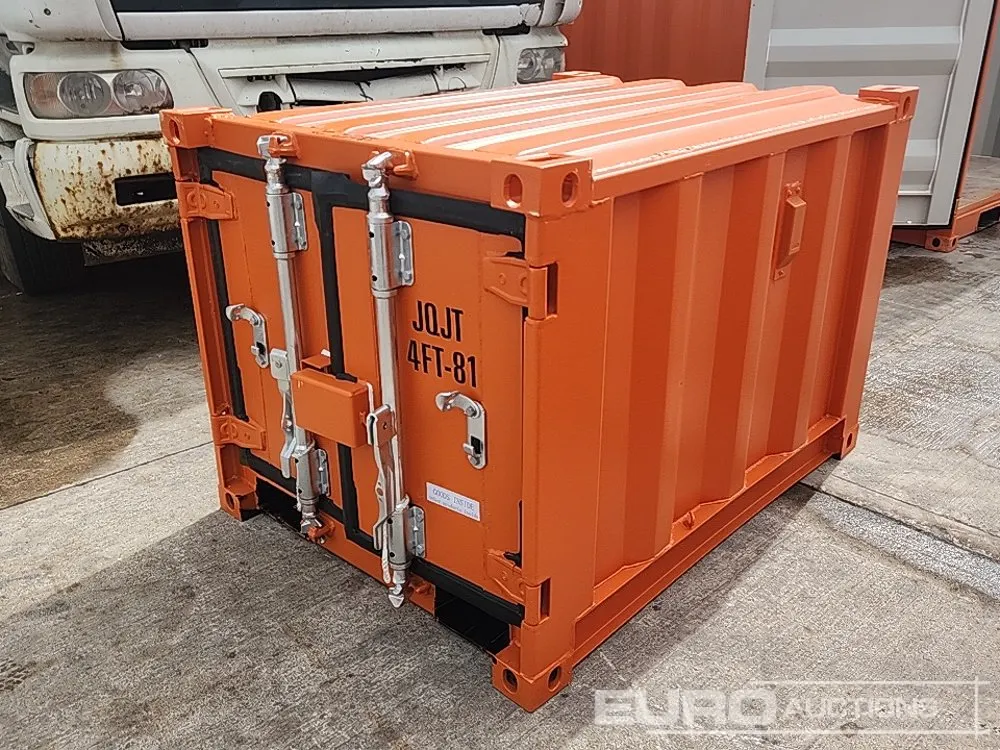 Unused 2026 4' Mini Container, 1 End Door (Cannot Be Reconsigned)