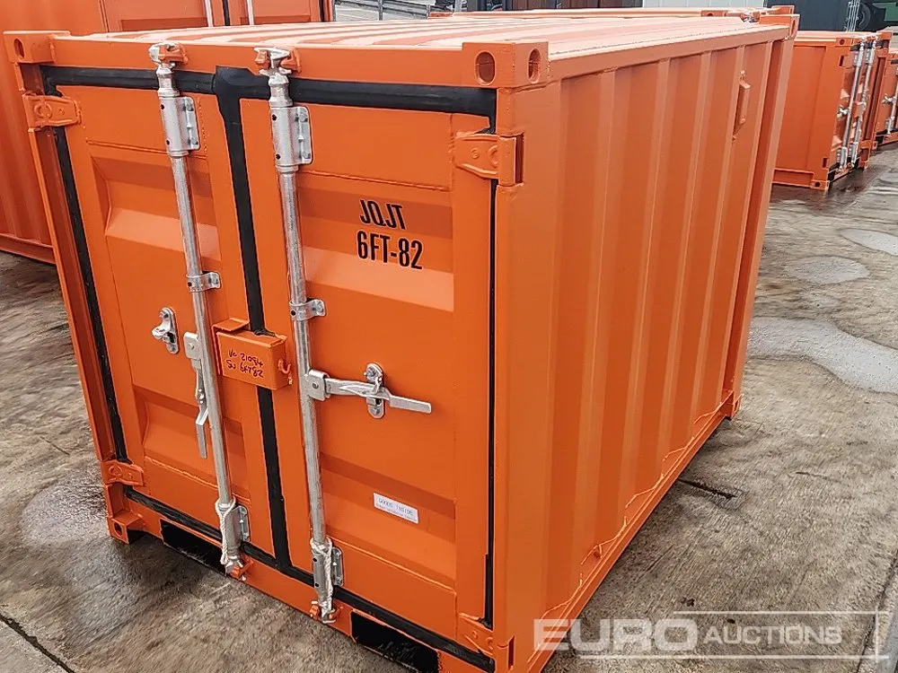 Unused 2026 6' Mini Container, 1 End Door (Cannot Be Reconsigned)