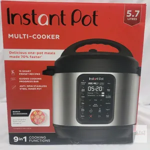 Instant Pot Multi-Cooker 6 Qt (5.7L), 9-in-1, Stainless Steel, Digital Display, Bonus Accessories unused