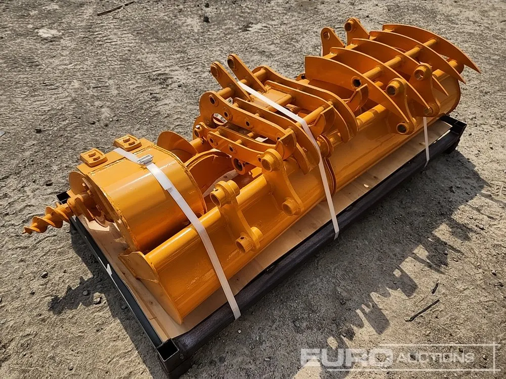 Unused 2026 Captok Qty (8) Rake, Ripper, Graber,12" Auger, 16" Auger, 8" Narrow Bucket, 24" Bucekt, 32" Bucket to suit CAT301 Excavator (GCC DUTIES N