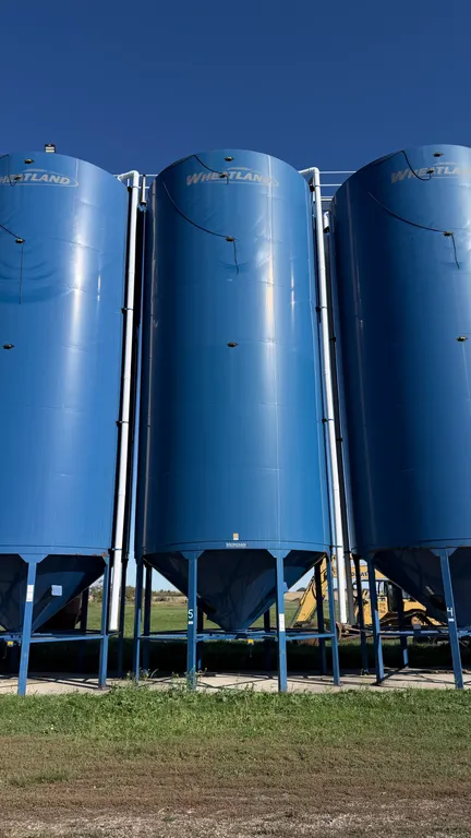 Wheatland 6200-Bushel Hopper Grain Bin.