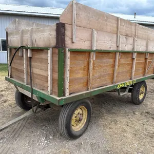 6ft x 12ft John Deere wooden barge wagon
