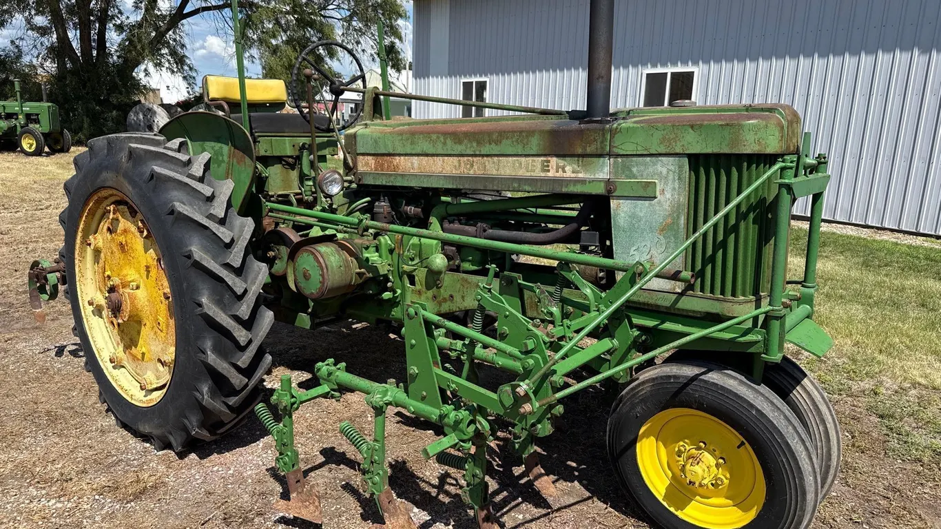John Deere 520 Tractor with Cultivator