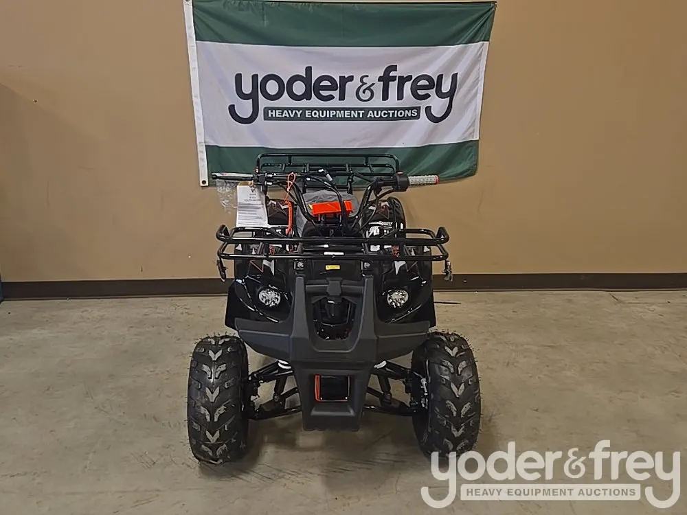 Unused 125CC ATV, 4 Stroke with Electric Start, Remote Control Speed Limiter/Kill Switch, Black
