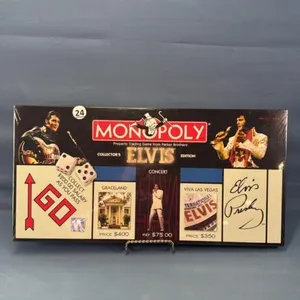 UNUSED ELVIS EDITION MONOPOLY GAME