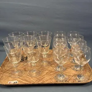 GLASS STEM WARE LOT