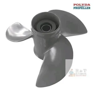 New Polyda Propellers Aluminum 3 Blade Prop Propeller for Honda 35-60HP / 13 Spline Tooth