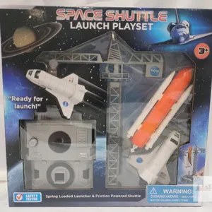 Space Shuttle Launch Playset with Atlantis Shuttle, Launch Tower, Spring Loaded Launcher, 3+ Age