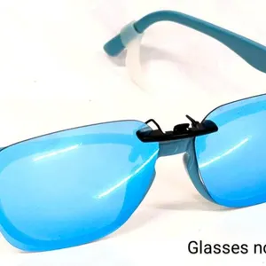 New IGNAEF Polarized Clip on Sunglasses Over Prescription Glasses UV400 Protection, Mirror Blue X0044B1PEH