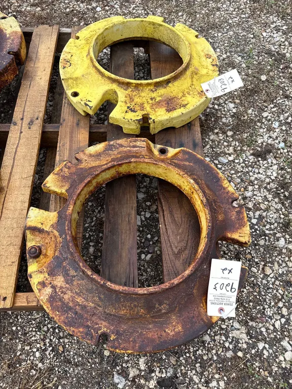 Set of John Deere wheel weights