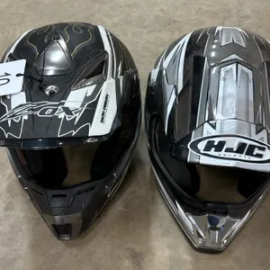 2 quad helmets