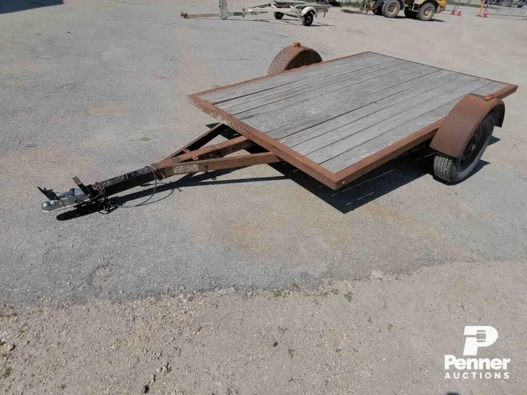 9' Homemade Tilt Utility Trailer S/A