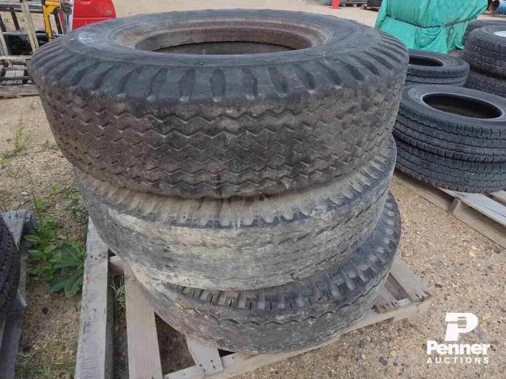 (3) 10.00x20 Steer Tires