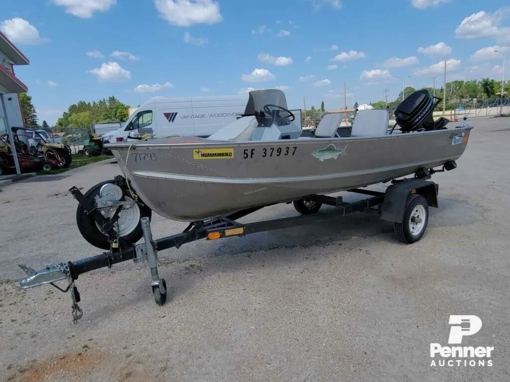 1987 Lund B-14 14ft Alum Fishing Boat w/ 40HP O/B