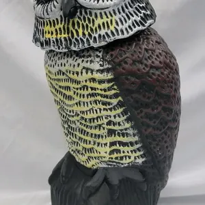 Garden Art 14" Plastic OWL w/Rotating Head