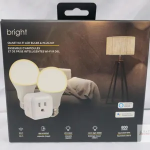 New - Smart Wi-Fi LED Bulbs & Plug Kit . Alexa & Google Compatible