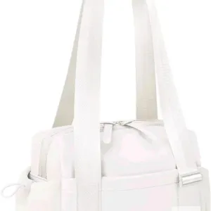 New CREAM Mini Gym / Diaper / Shoulder Bag With Wet Compartment, Great For Travel, Yoga, Workouts +
