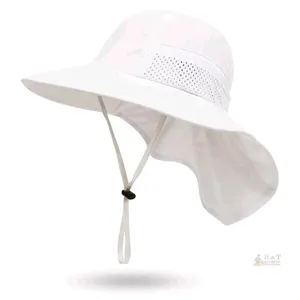 New Size MED Adjustable Women's Summer SPF 40 Quick-Dry Summer Hat With Neck Protection
