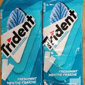 Trident Freshmint Sugar-Free Chewing Gum 2x 14 Packs, 42 Pieces, Best By 2024 JL 14