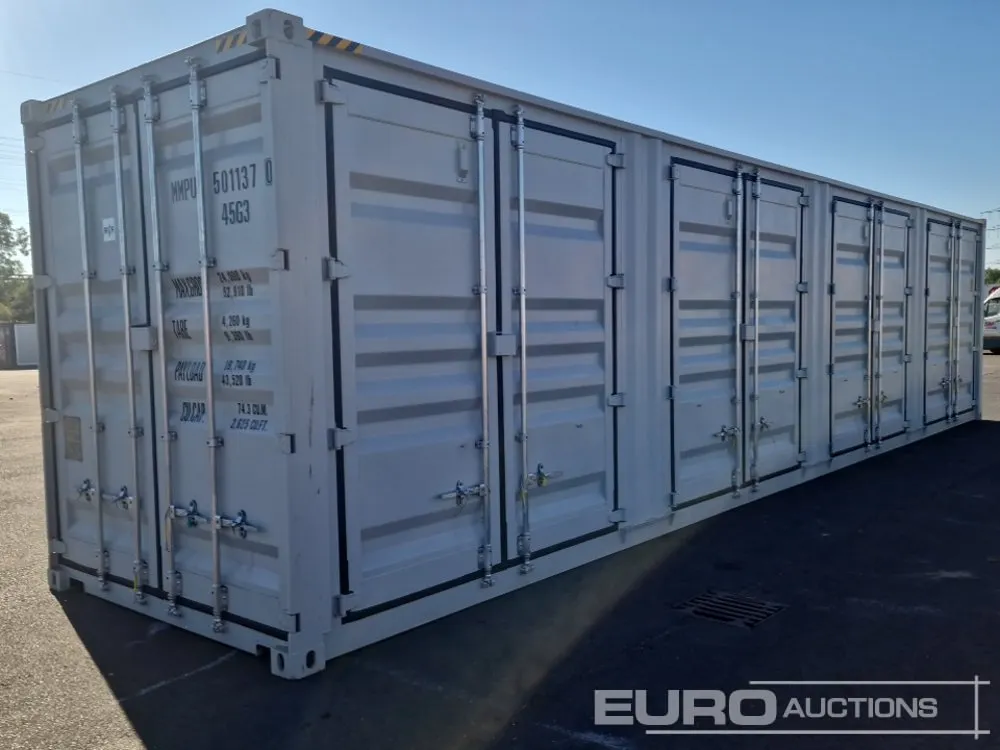 2026 40HQ Container, One Side Multi-Door,4 Doors