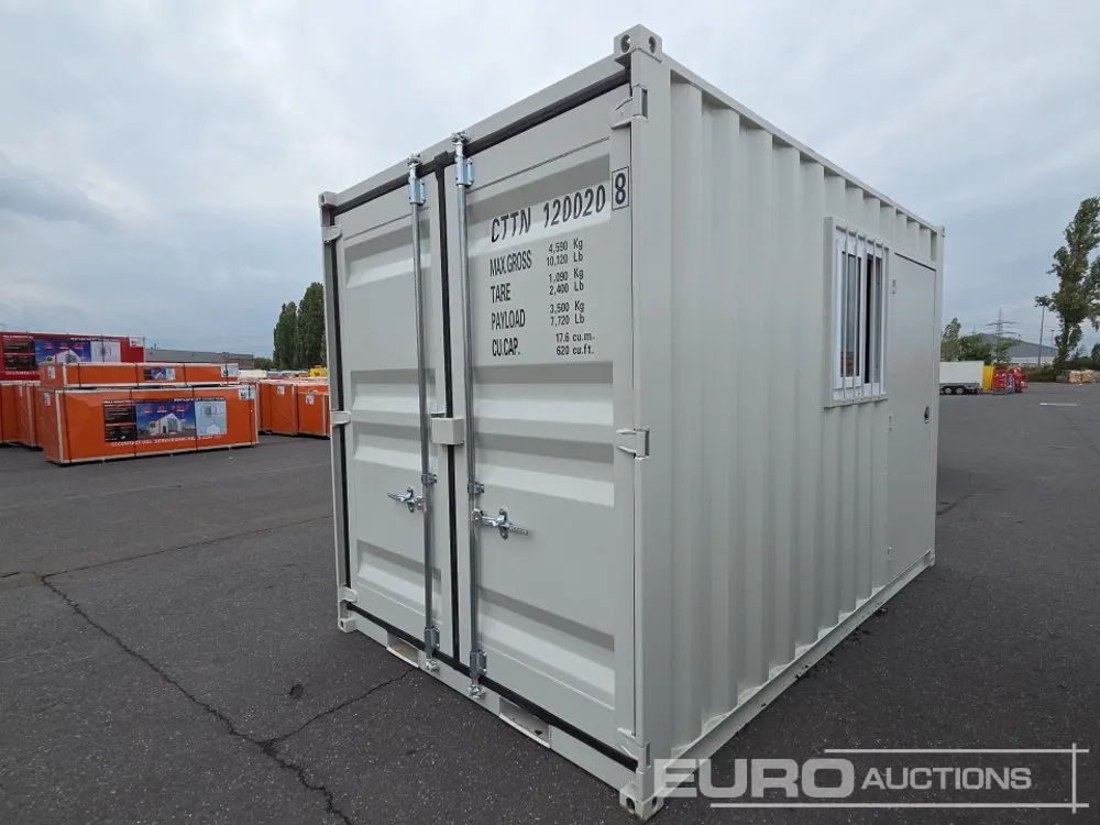 2026 12" Office Container, Side Door, Window