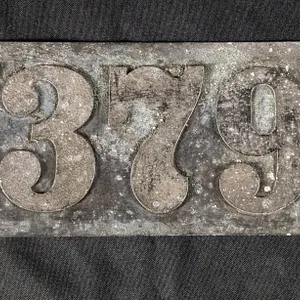 RARE UNDATED 1911 WISCONSIN AUTOMOBILE LICENSE PLATE 17379-W
