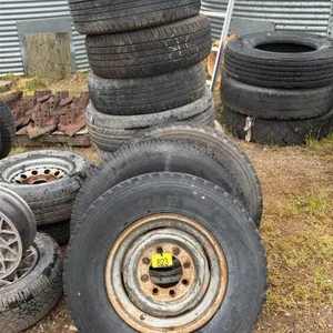 Assortment of used tires