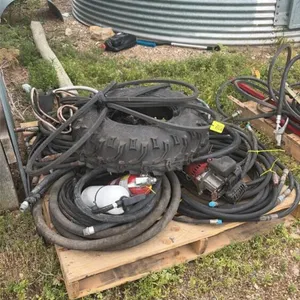 Assorted belts/ fuel line/ hydraulic hose