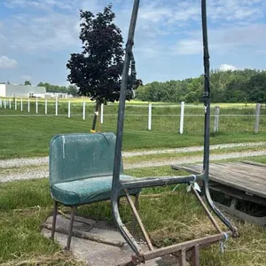 METAL STONE BOAT WITH SEAT