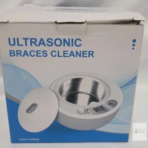 PixTok X88 Ultrasonic Braces Cleaner, Digital Timer, 24W, Stainless Tank, 12V, White, Barcode X004Y84TP7