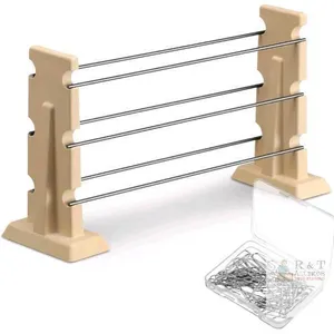 New Ferrochef Fire Kiln Large Bead Rack Set . 2 High Temperature Kiln Support 6 Tungsten Wires(10") and 100 High Temperature Nichrome Wire Jump Rings 