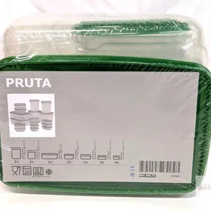New Ikea PRUTA 17-Piece Food Storage Container Set