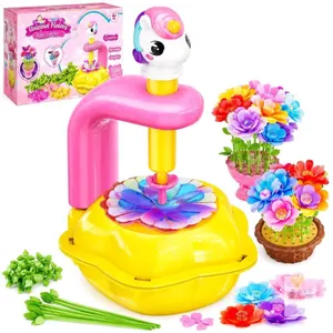 New Osllate Craft Kids DIY Bouquet Making Artificial Flower Assembly Kit For Kids Ages 3+