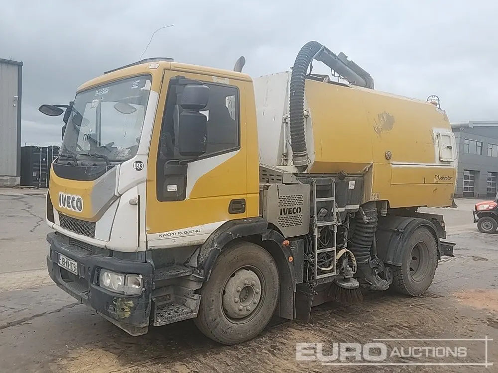2019 Iveco 4x2 Road Sweeper, Johnston Body, A/C, Automatic Gearbox