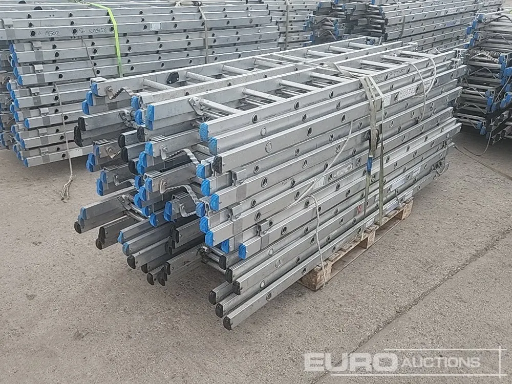 2.5m - 5.8m 3 Stage Aluminium Ladder (12 of)
