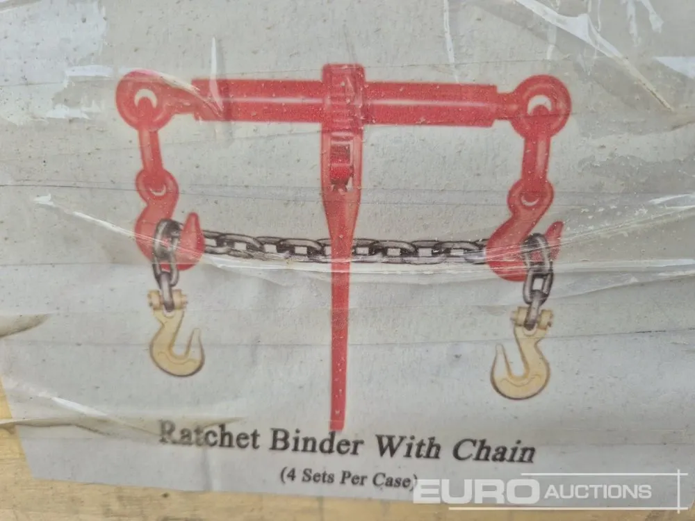 Unused 2025 HCHI Ratchet Binder c/w Chain (4 Sets of) (GCC DUTIES NOT PAID)