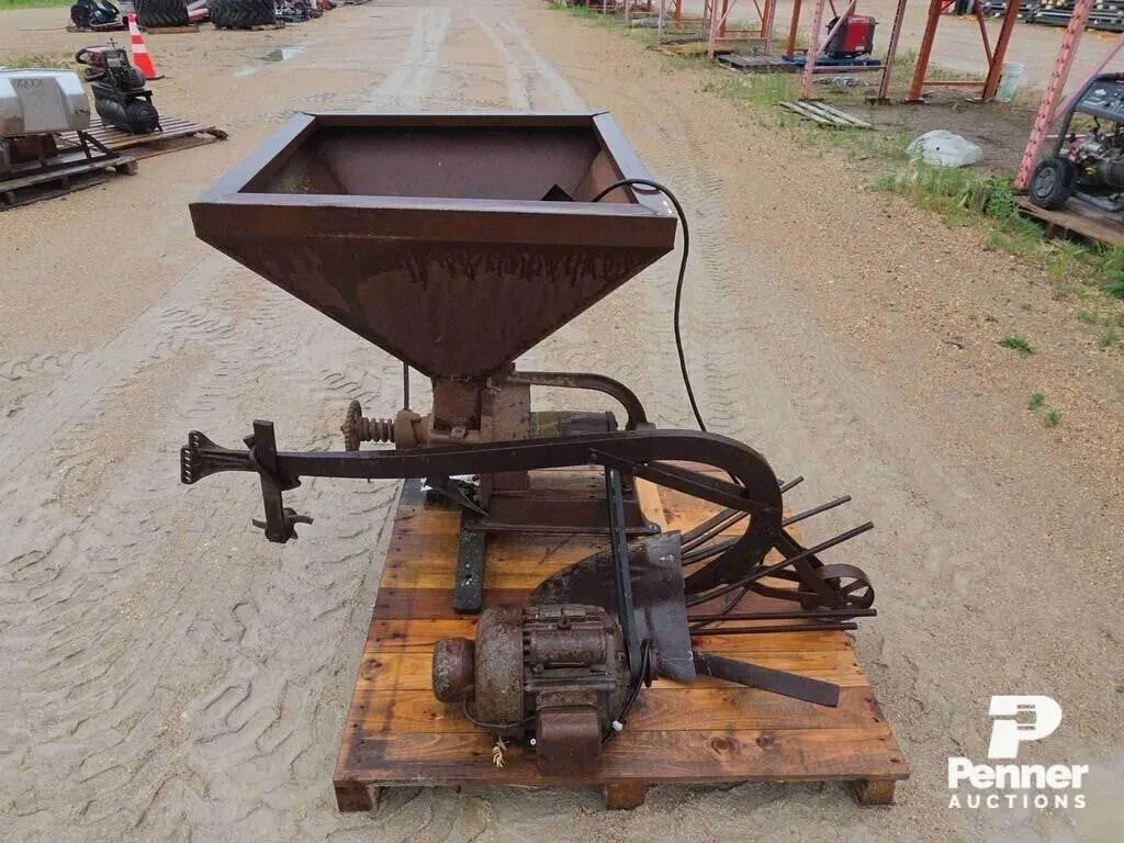 Grain Grinder w/ 120V Motor & Potato Plow