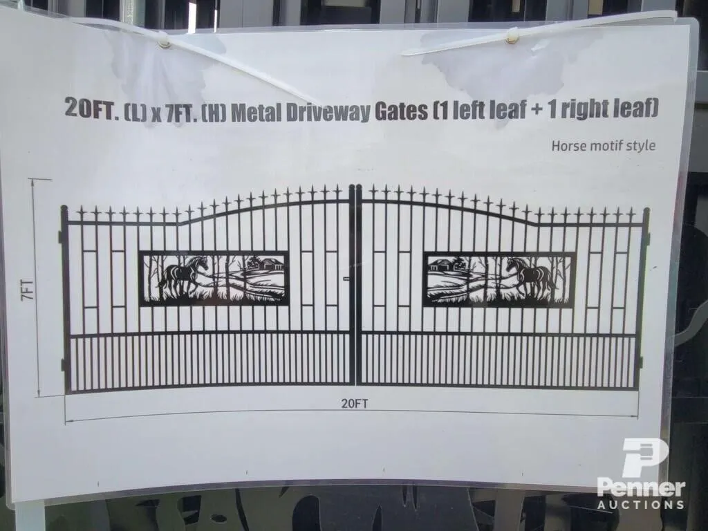 20 Ft. Bi-parting Driveway Gates