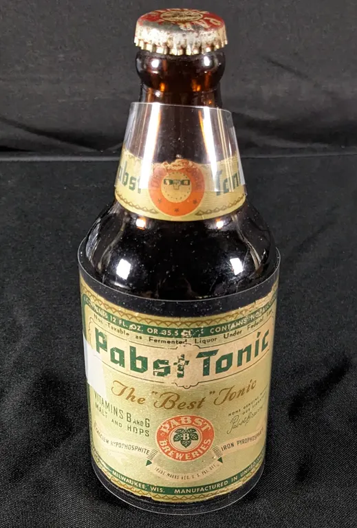 PROHIBITION ERA PAPER LABEL BOTTLE PABST TONIC MILWAUKEE WISCONSIN