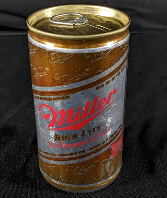 TEST CAN PULL TAB MILLER HIGH LIFE BEER MILWAUKEE BROWN
