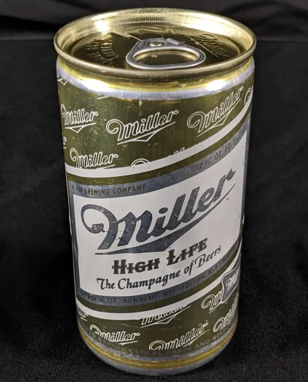 TEST CAN PULL TAB MILLER HIGH LIFE BEER MILWAUKEE GOLD