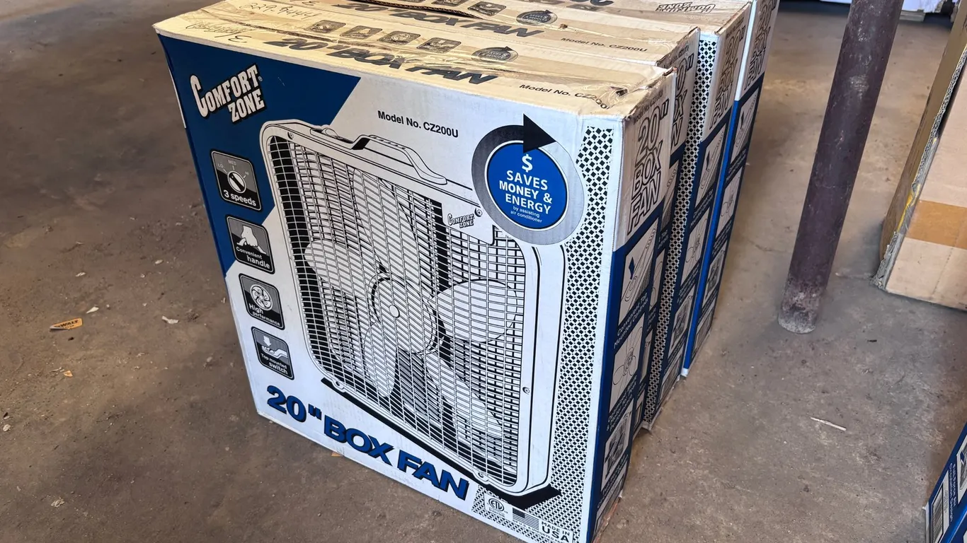(4) LASKO BOX FAN