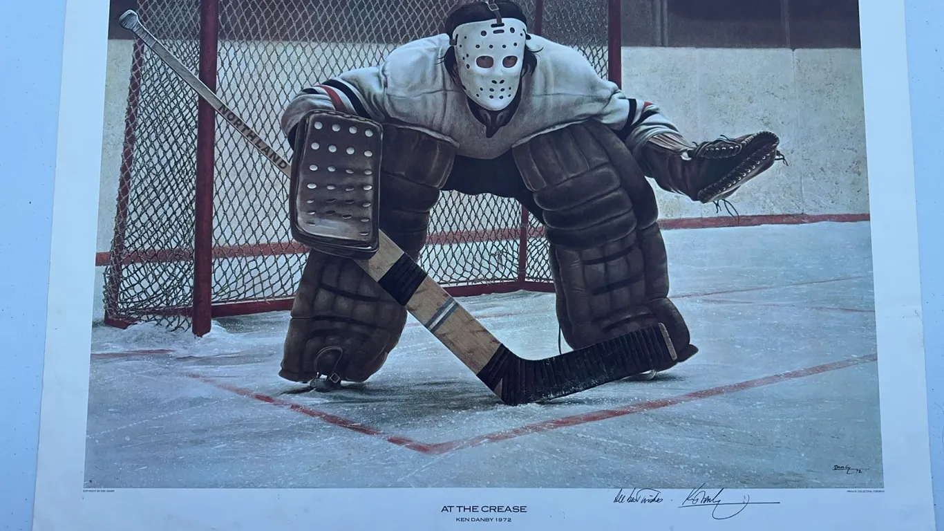 Ken Danby At The Crease 18x26 Signed Print 1972