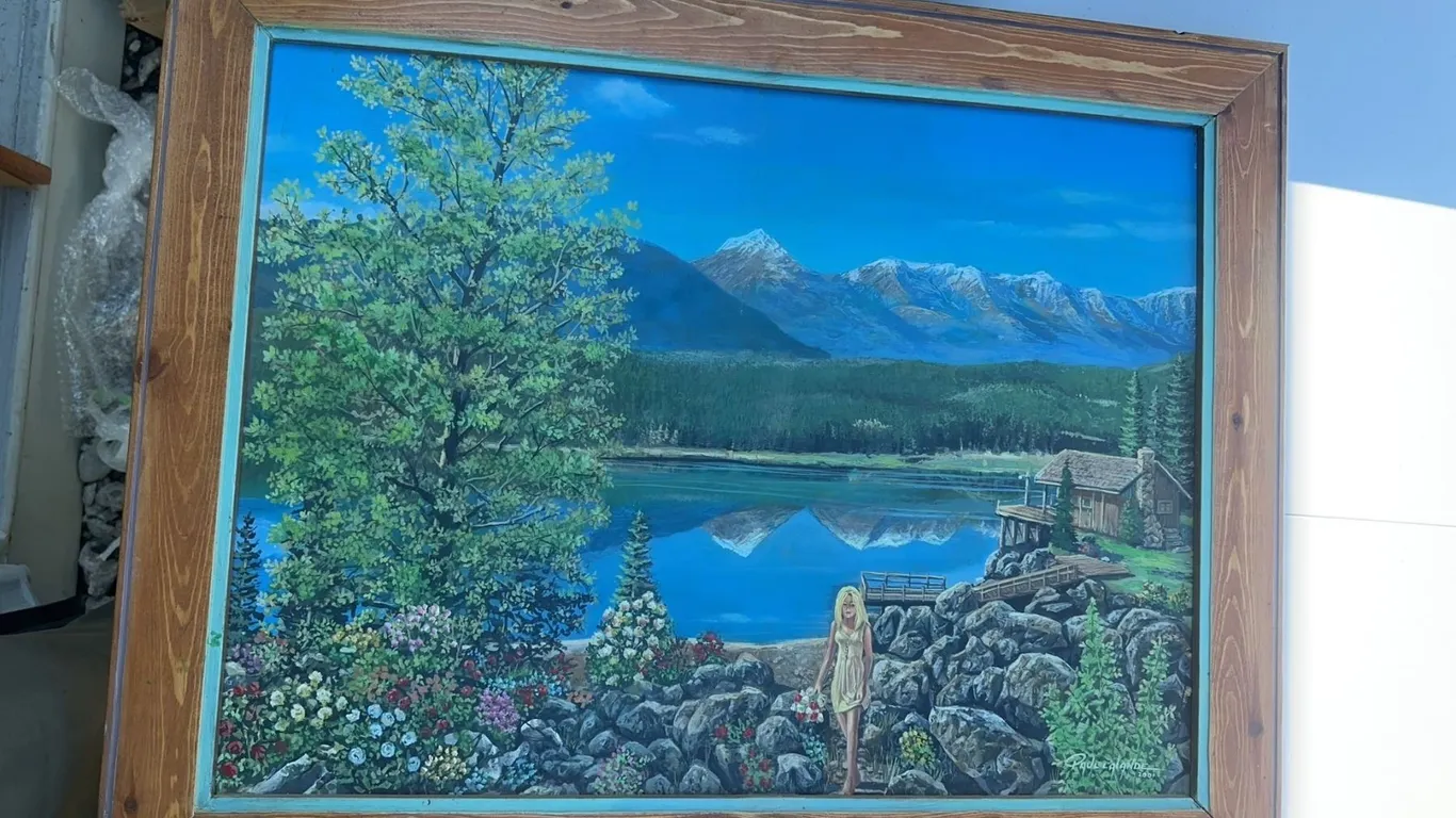 Paul Lalande Signed Landscape Painting, 24x18, Framed 28.5x22.5