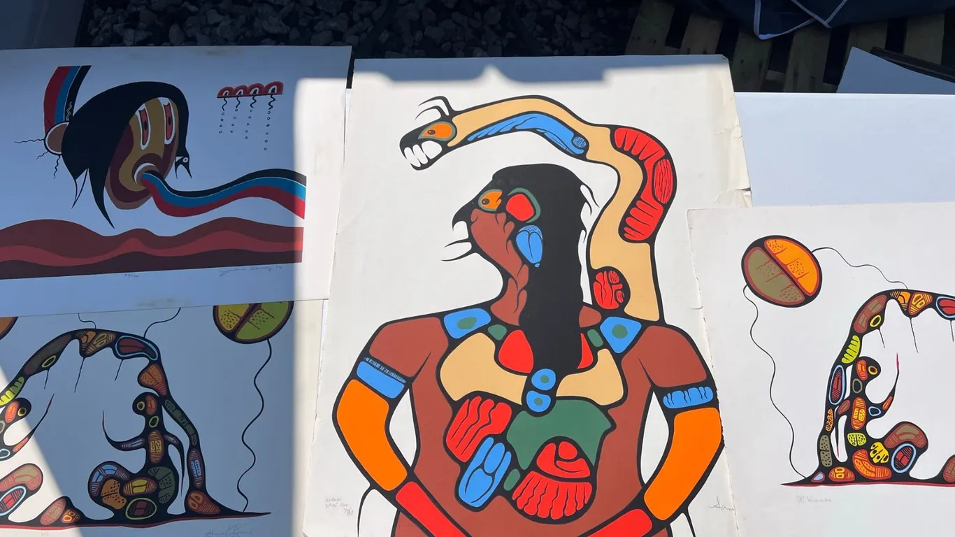4 Indigenous Art Prints by Jackson Beardy, Roy Kakegamic, and Sam Ash