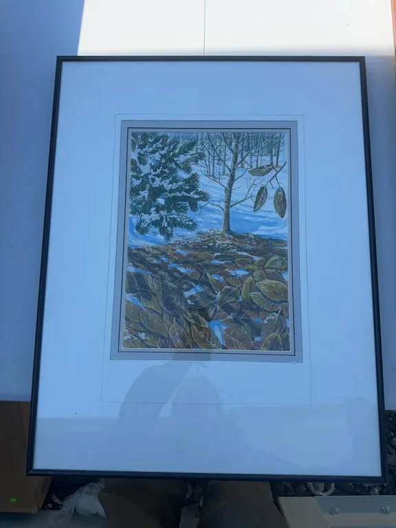 Paul Lalande Nature Scene Signed Framed Art