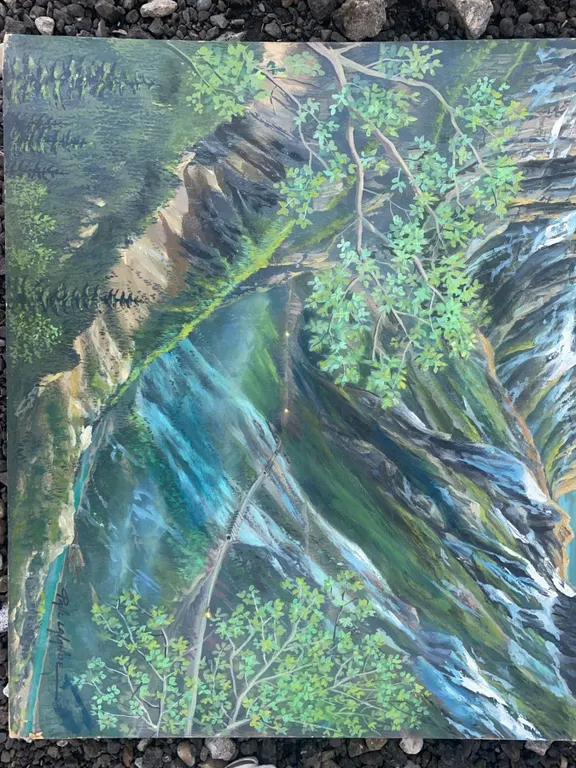Landscape Painting by Paul Lalande, 24 x 20.5 Inches