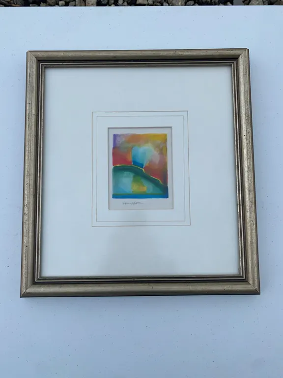 Paul La Garde Framed Abstract Art With 14.5x15.5 Frame
