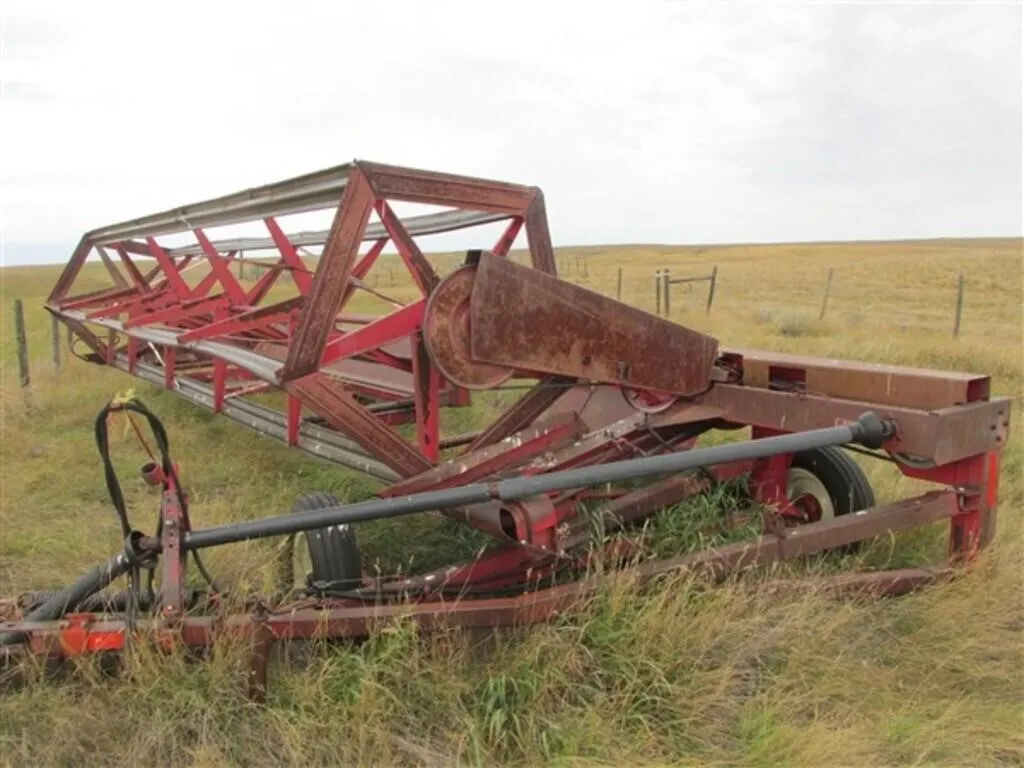 21 MF PTO Swather, metal bats