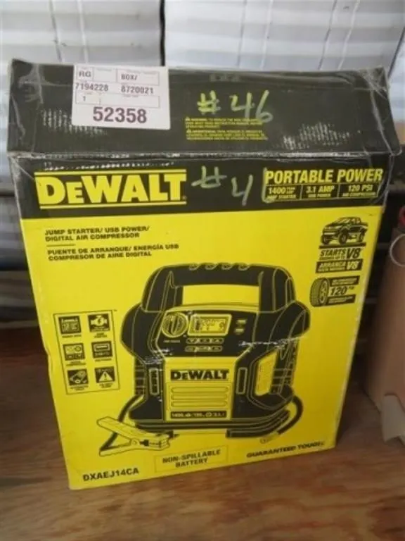 Dewalt Portable Power Battery Booster